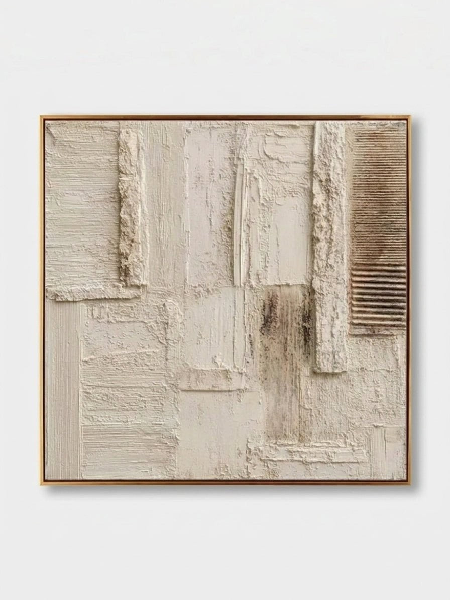 Wabi-Sabi Textured Neutral Abstract Wall Art