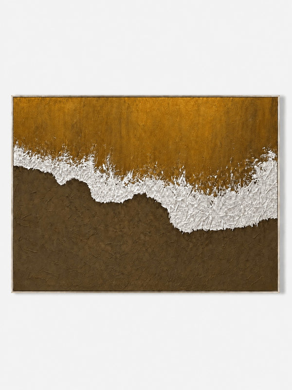 Wabi-Sabi Textured Ocean Wave Wall Art