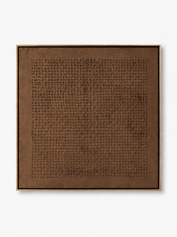 Wabi-Sabi Textured Relief Wall Art, Earthen Matrix