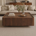 Walnut Square Table - Side View