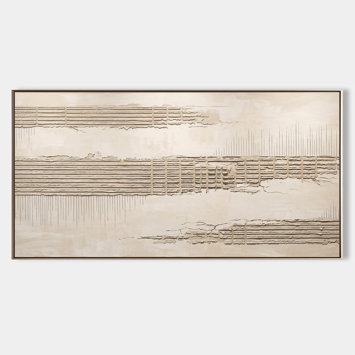 Weathered Linen Bands in Relief