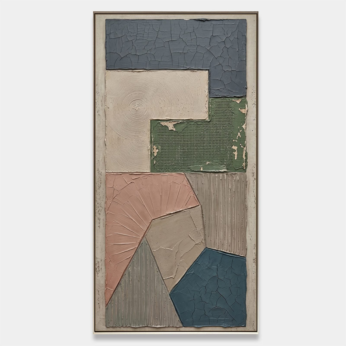 Weathered Patchwork in Slate and Clay