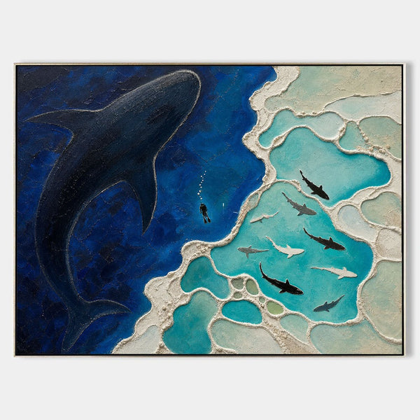 Whale Shark Above the Reef Shallows