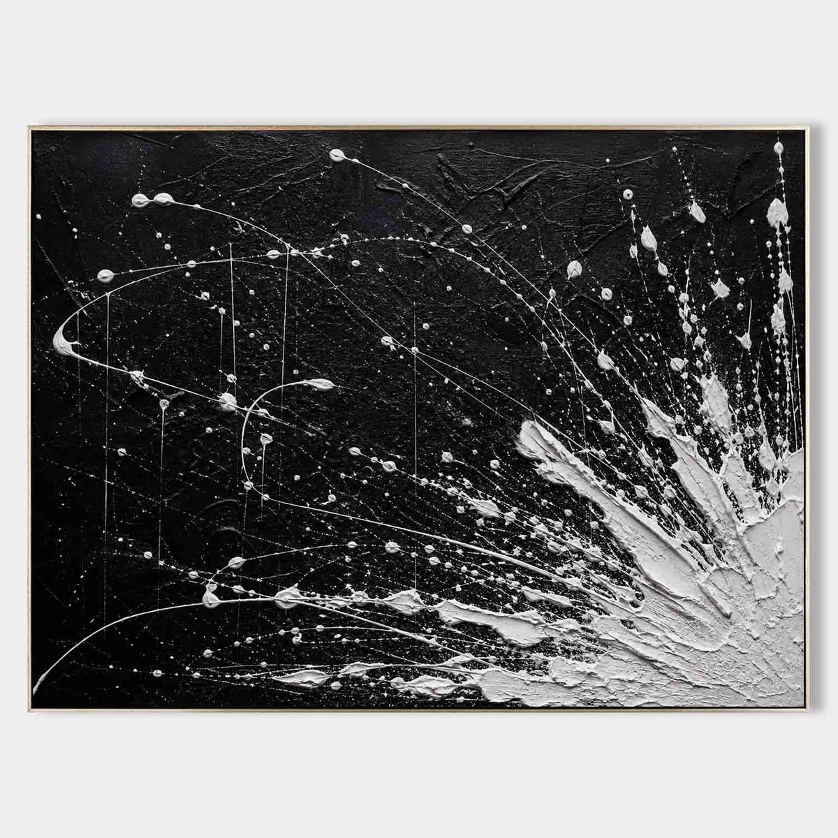 White Burst on Black Night