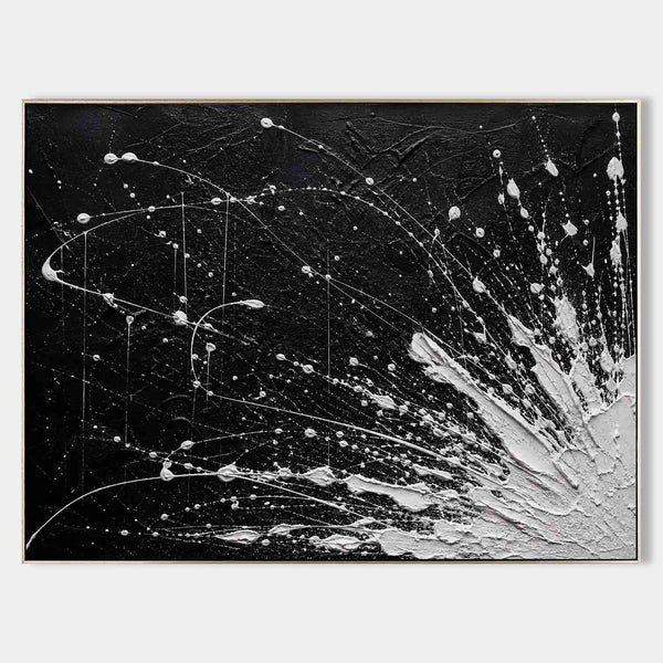 White Burst on Black Night