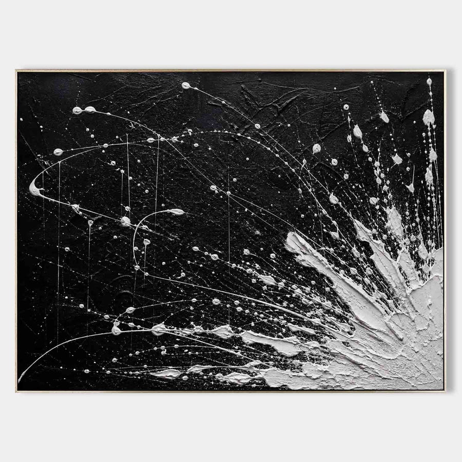 White Burst on Black Night