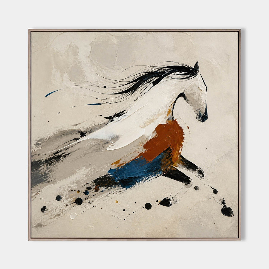 White Horse in Swift Motion