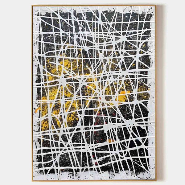 White Lattice Over Golden Night