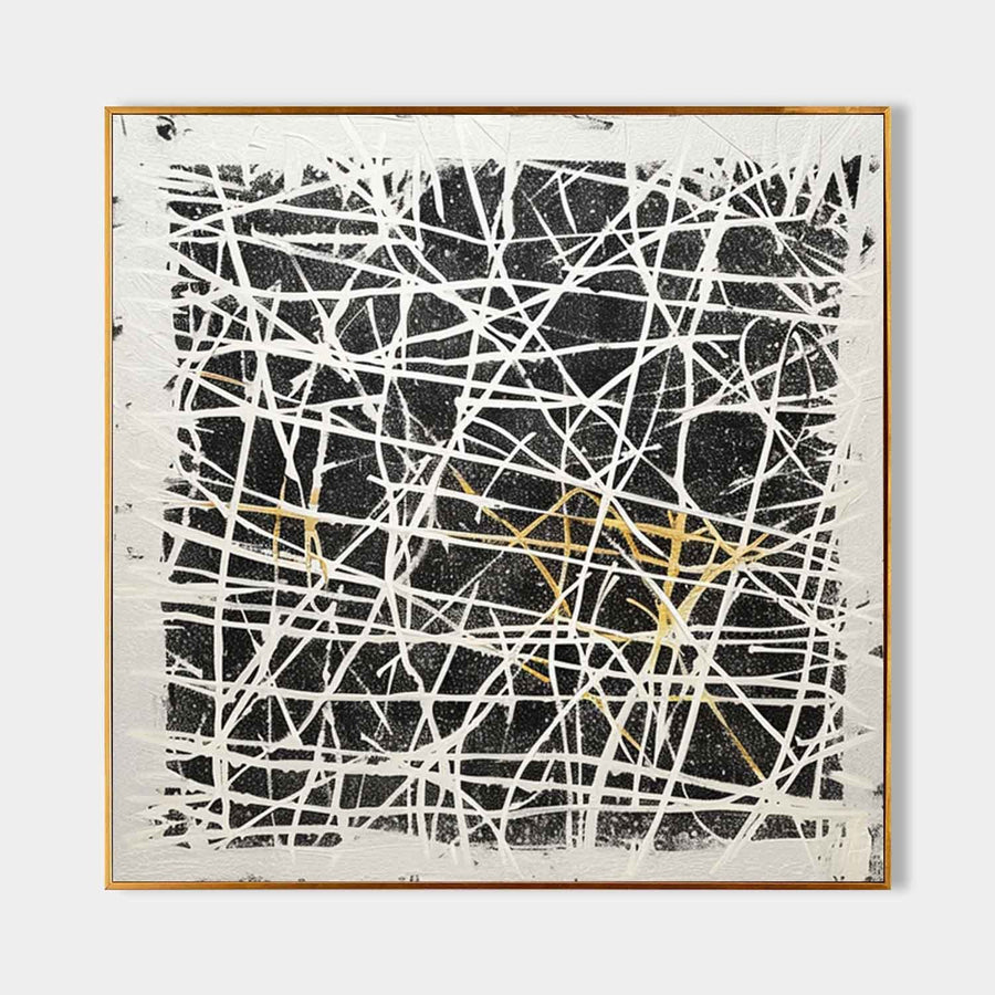 White Lattice Over Midnight Field