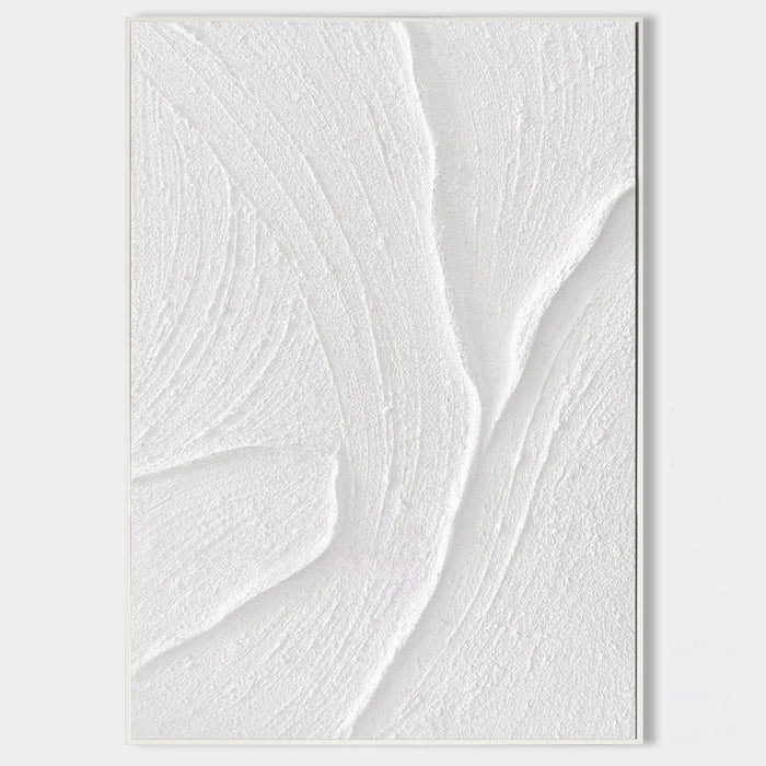 White Plaster Currents in Relief