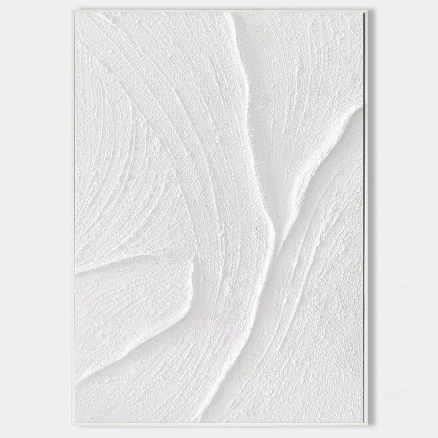 White Plaster Currents in Relief