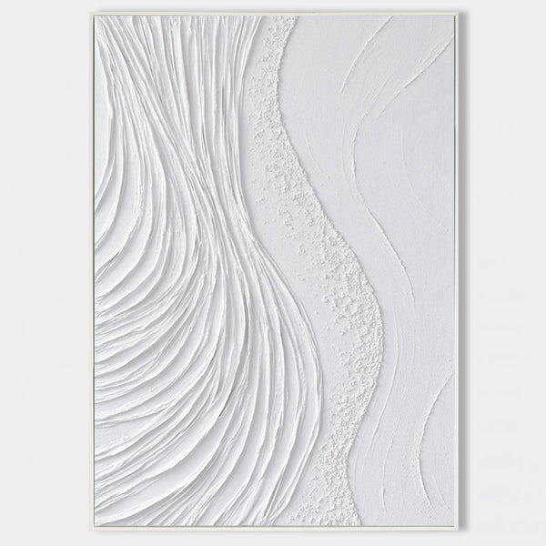 White Plaster Currents in Relief