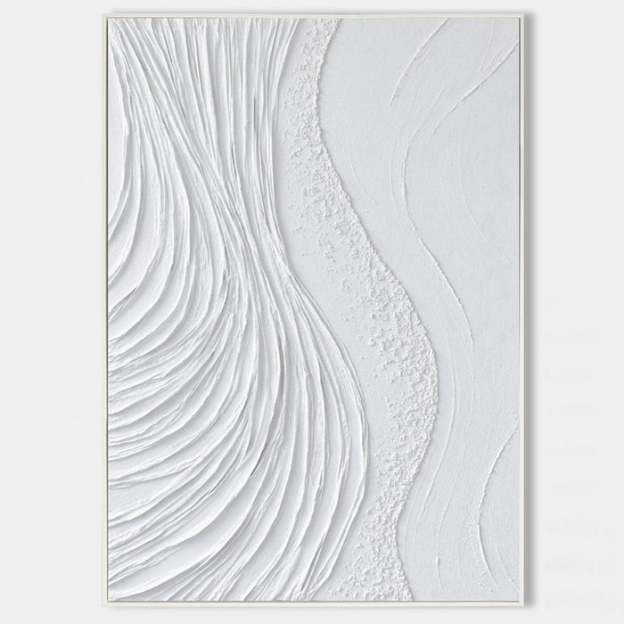 White Plaster Currents in Relief
