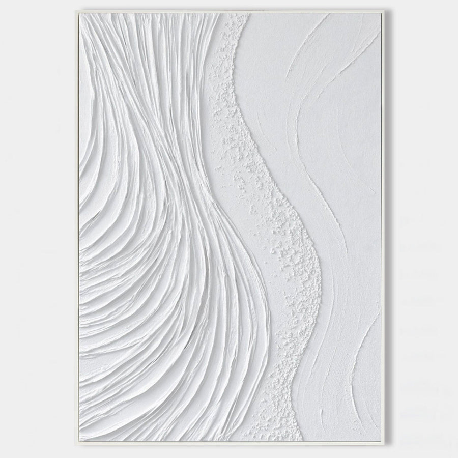 White Plaster Currents in Relief