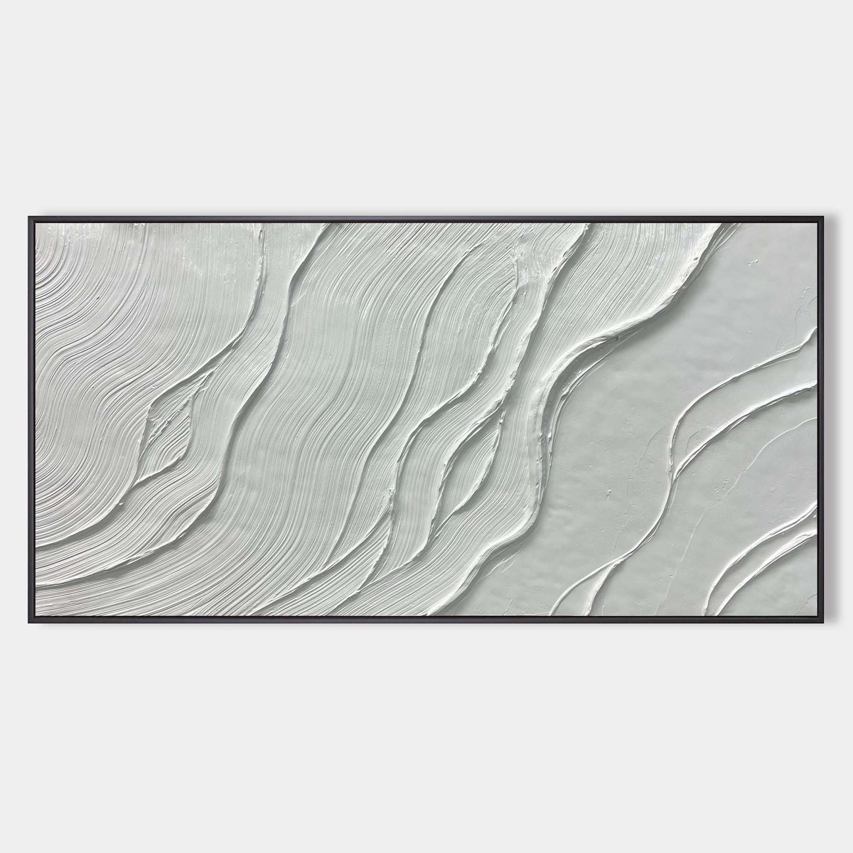White Plaster Currents in Relief