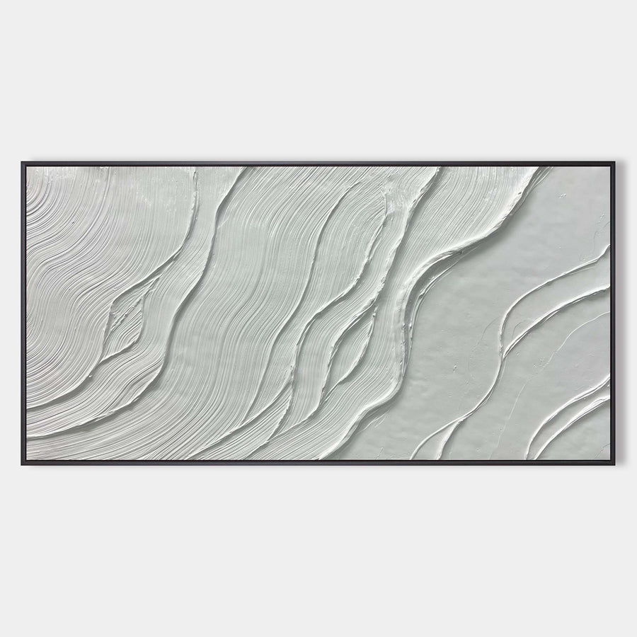 White Plaster Currents in Relief