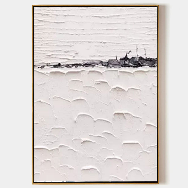 White Plaster Horizon in Winter