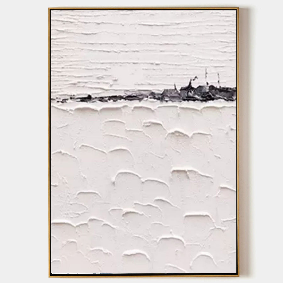 White Plaster Horizon in Winter