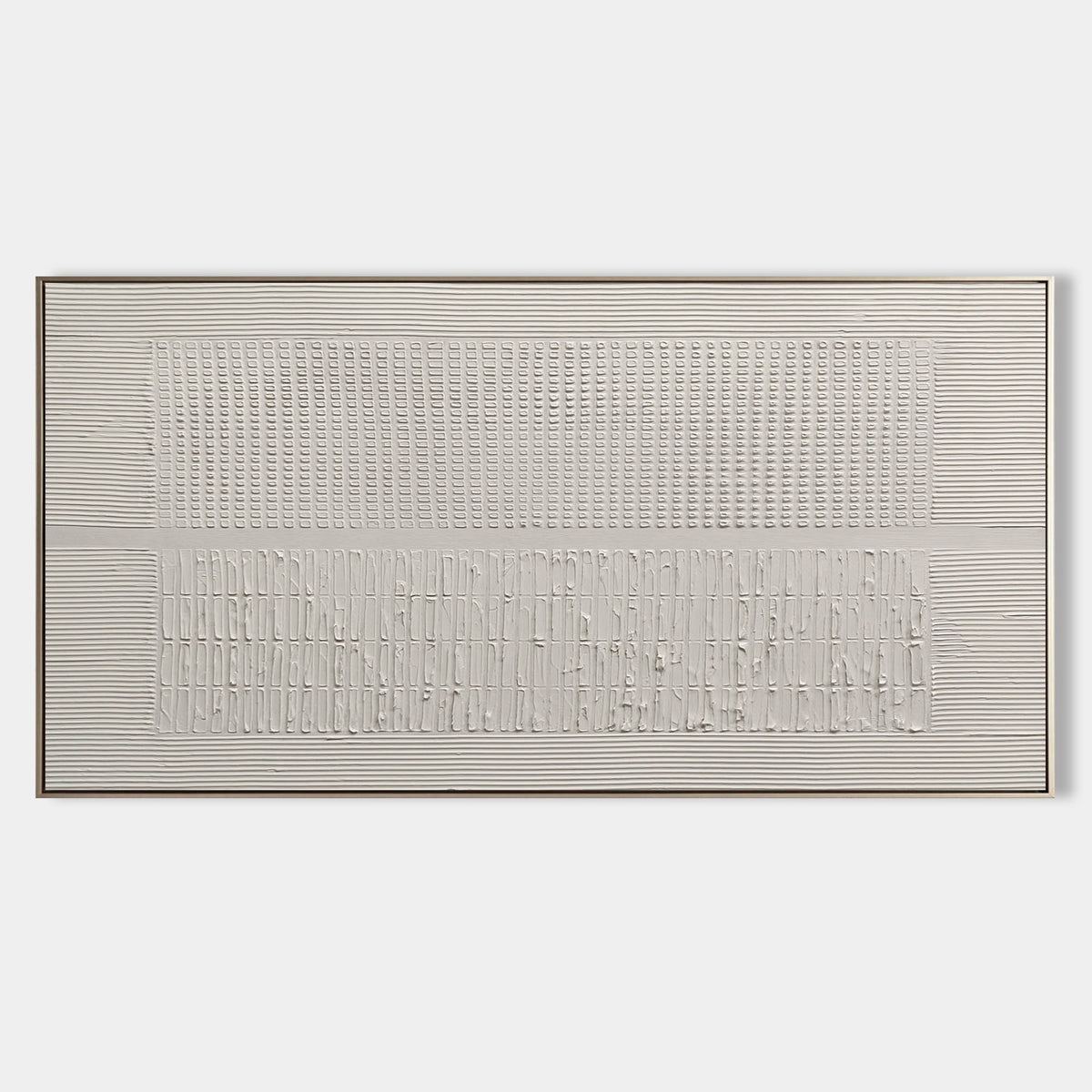 White Plaster Rhythm in Relief
