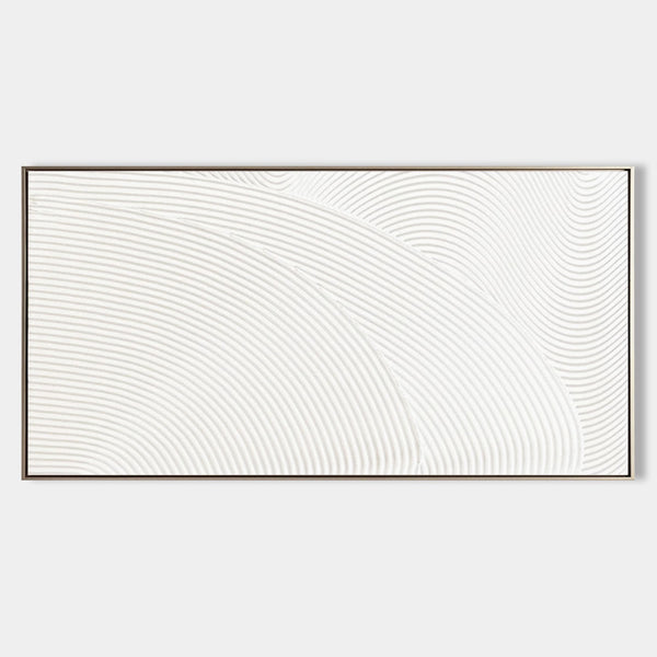 White Plaster Ripples in Motion