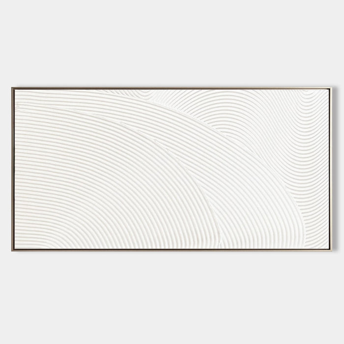 White Plaster Ripples in Motion