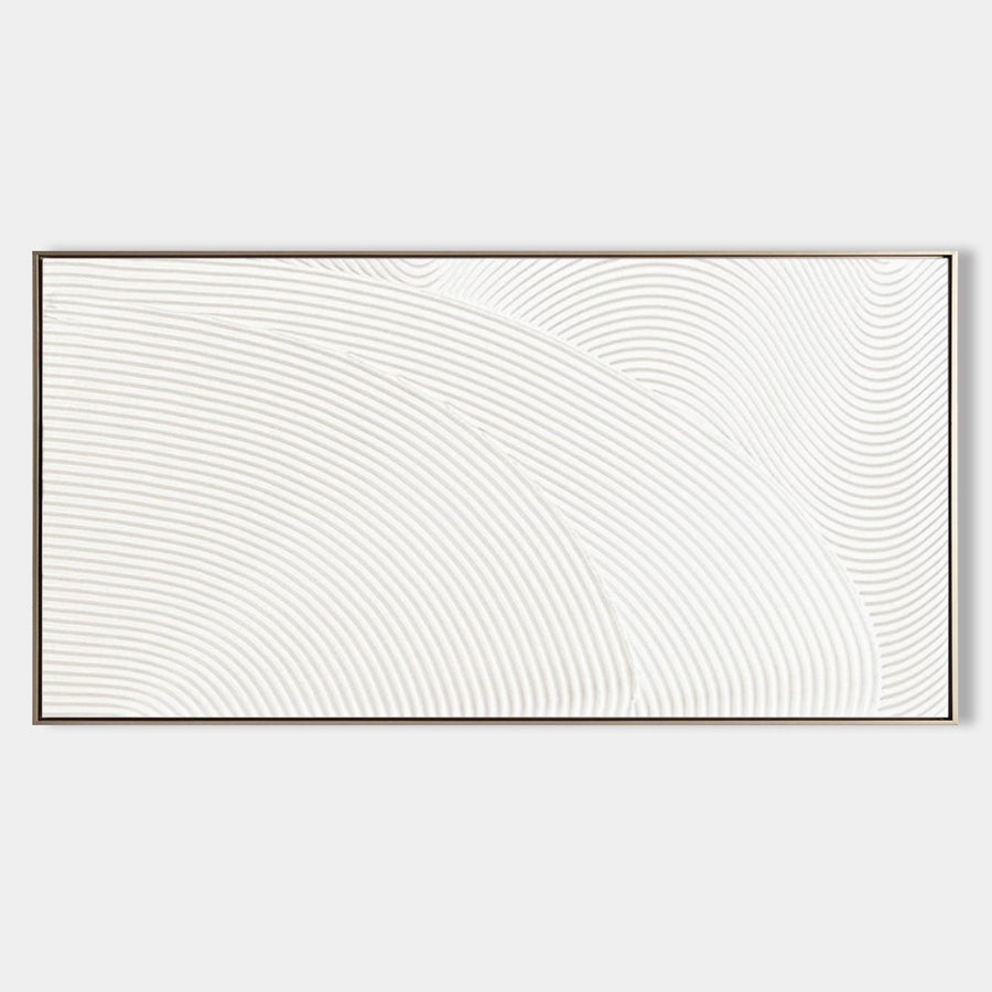 White Plaster Ripples in Motion