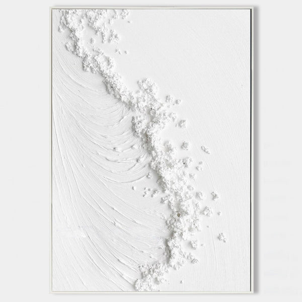White Plaster Wave in Motion