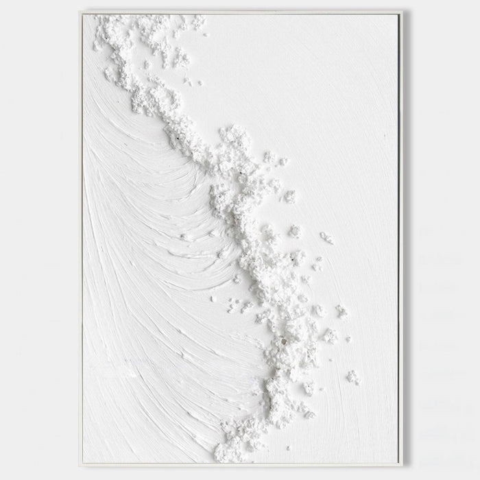 White Plaster Wave in Motion