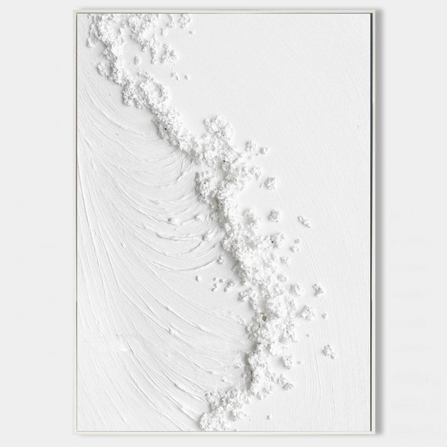 White Plaster Wave in Motion