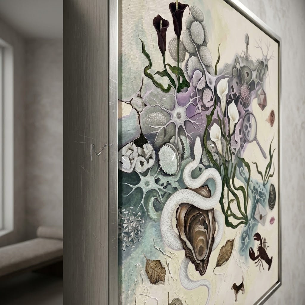 White Serpent and Oyster Cabinet