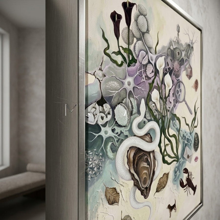 White Serpent and Oyster Cabinet