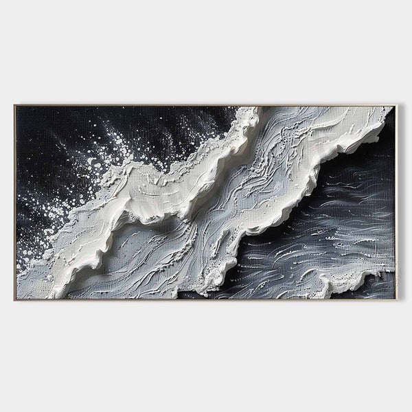 White Surf on Midnight Water