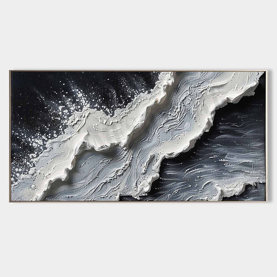White Surf on Midnight Water