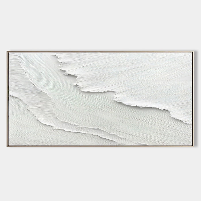 White Textured Tide in Relief