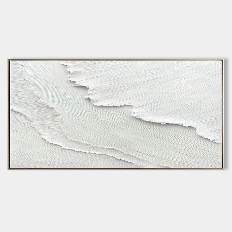 White Textured Tide in Relief