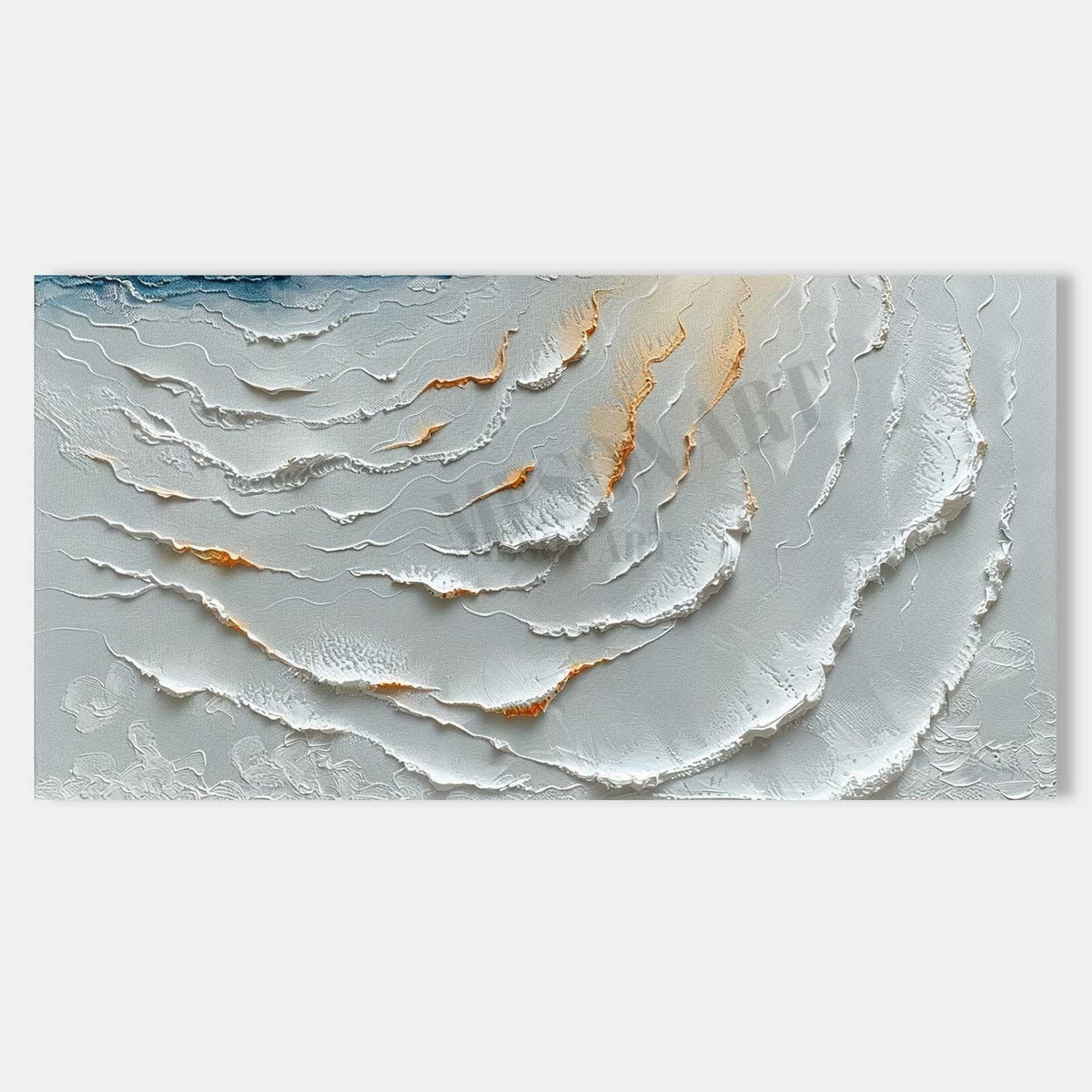 White Tide Ripples with Amber Edges