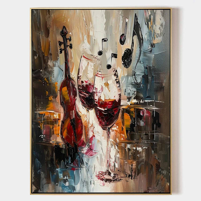 Wine Glasses and Violin Serenade
