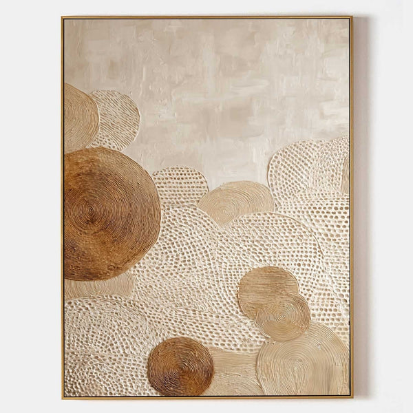 Woven Sand Circles in Amber