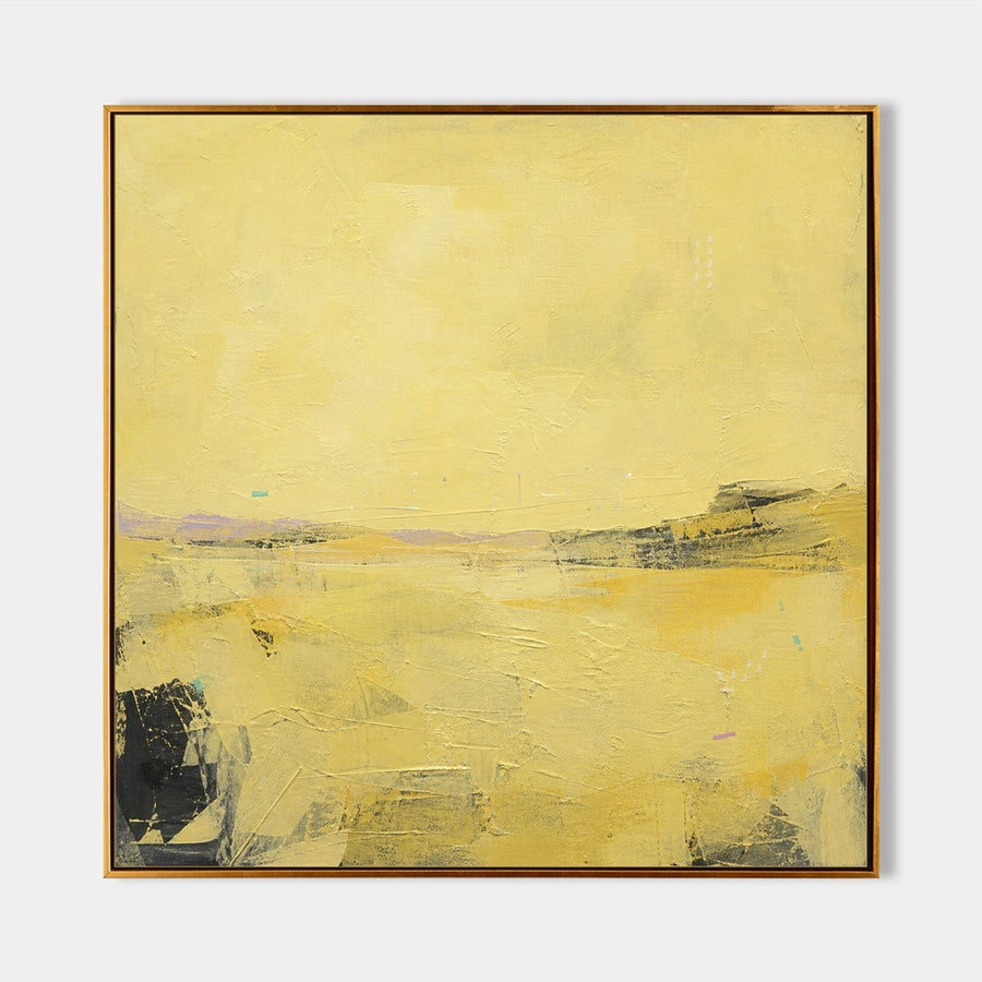 Yellow Horizon Abstract Landscape