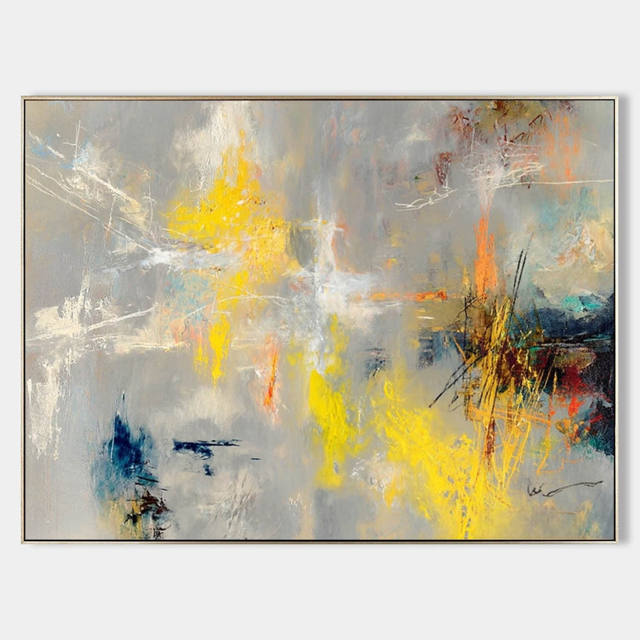 Yellow Light Through Gray Mist
